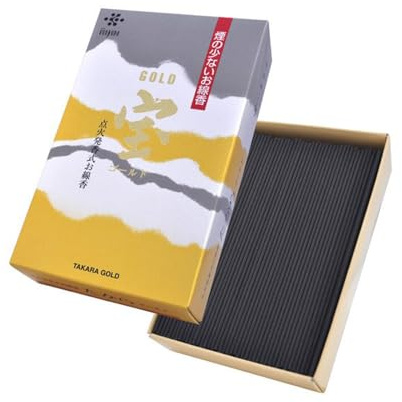 KUNJUDO | Takara Gold Weihrauch, natürlicher japanischer Duft der Tuberose, ca. 360 Stück
