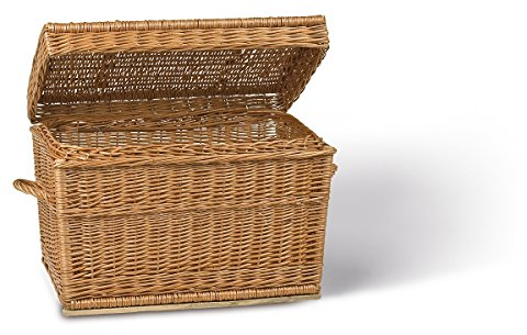 Adam Schmidt Korbtruhe rechteckig, braun, T 70cm x B 43cm x H 42cm