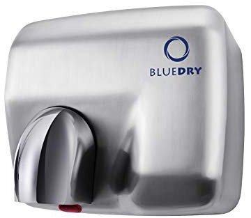 BLUEDRY Blue Storm Electric Automatic Rotating Nozzle Hand Dryer (Brushed Stainless Steel)