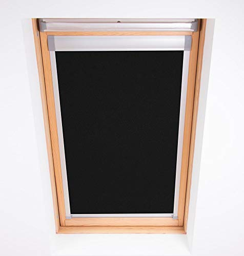 Bloc Skylight Rollo für Velux Dachfenster Blockout, schwarz, SK06, 98 x 96 cm