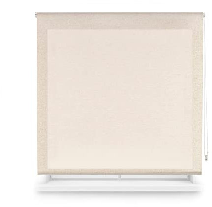 uniestor Natur Leinen Rollo, Stoff, Beige, 6 x 100 x 200 cm