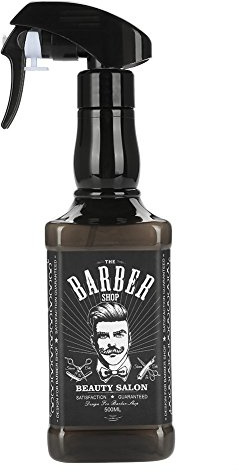 FILFEEL Hairdressing Spray Bottle, 500ml Plastic Hairdressing Spray Bottle Salon Barber Hair Tools Water Sprayer (Black)