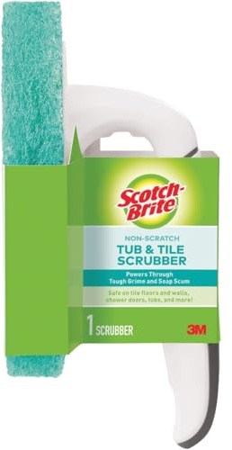 Scotch-Brite - Cepillo antiarañazos para baño, color azul