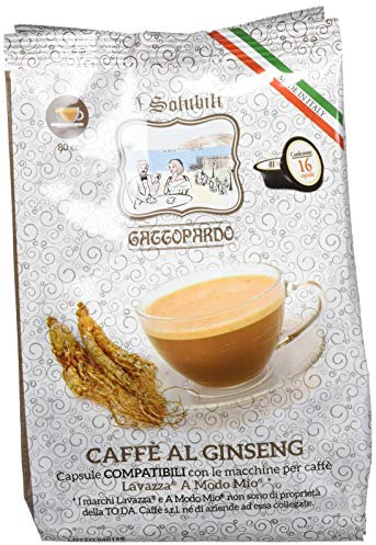 Gattopardo 128 Capsule di Ginseng Compatibili con Lavazza a Modo Mio