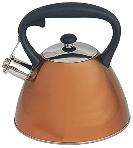 Voche® 3.0 Litre Metallic Copper Stainless Steel Stovetop Whistling Kettle