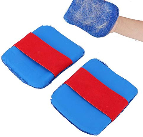 Pssopp 2pcs Pet Hair Remover Brush for Cats - Soft Lint Fur Remover Glove for Clothes Sofa Carpet Woolen Blanket