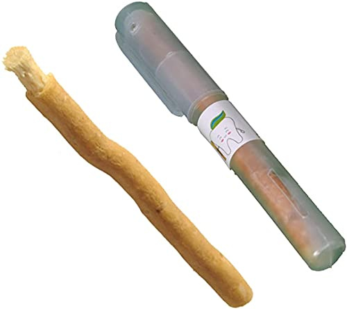 SEWAK Miswak Stick Natürliche Kaubare Zahnbürstenstäbchen Bio-Holzzahnbürste Oral Natural Sewak Zahnaufheller mit Halter (01 Stück)