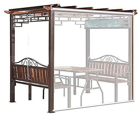 YUYI Seitenzug- & Springrollos Outdoor Vorhänge Wasserabweisend, Transparentes PVC Trennwand-Rollo， Seitenzugrollo Klemmrollo für Fenster & Tür Winddicht Vorhang Innen für Ga(Size:80cm×140cm(31.5×