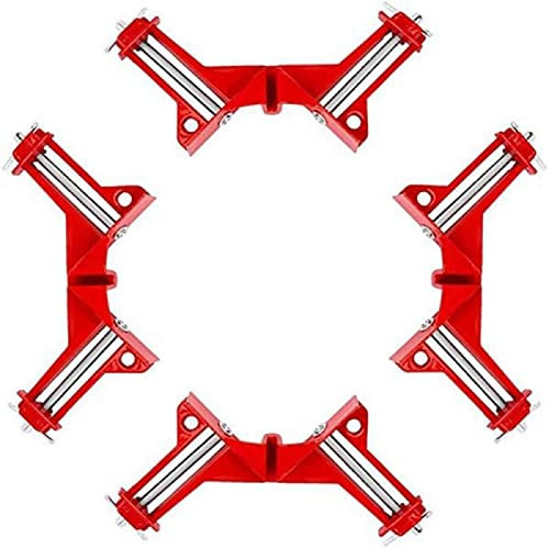 Support à angle droit Pinces à angle droit à 90 degrés Support de pince de presse d'angle en alliage d'aluminium pour le travail du bois Cadre photo fixe Outils de menuiserie