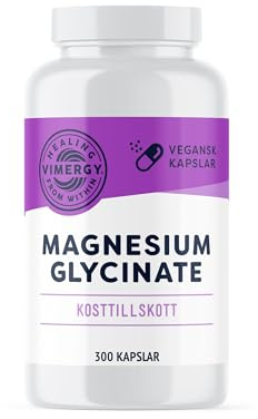 Vimergy Magnesiumglycinat Mineraltillskott – Provstorlek 150 Portioner – Stöder Energi och Minskar Trötthet – Magvänligt Magnesiumtillskott – Gurkmeja – Ingefära – Glutenfri Icke-GMO Keto/Paleovänlig