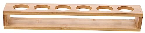 GRIRIW Getränkehalter aus Holz -Gläser-Displayhalter Whiskey-Gläserhalter Weingläser Schnapsgläser-Organizer Aufbewahrung für Schnapsgläser hölzern Tasse Schlucken Holzpaletten b52
