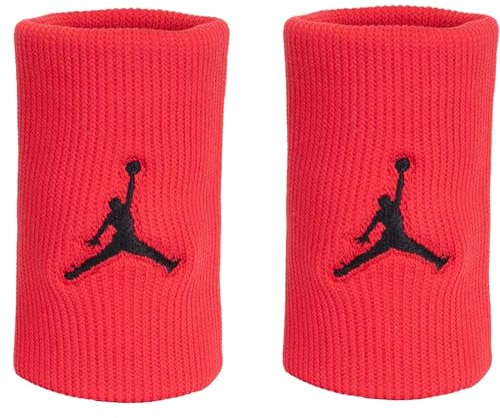 Nike Jordan Dri-Fit Wristband Schweißband 2er Pack (re/red/Black, one Size)