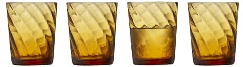 Lyngby Glas Vienna Wasserglas, Trinkglas, 30 cl, 4 Stck., Amber