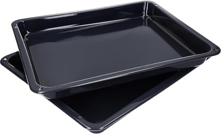 LUTH Premium Profi Parts 2x Backblech hoch emailiert 426x360x42mm kompatibel mit AEG 3870288200 für Backofen Herd