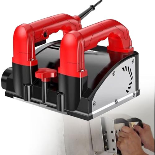 Pala per calcestruzzo Pala per muro Macchina a profondità regolabile,Pialla elettrica per legno,Pialla per muro per ristrutturazione di pareti,Strumenti per la rimozione del cemento mastice,110V