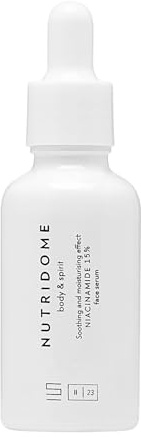 Nutridome Body & Spirit - Gesicht Serum mit Niacinamid 15%, Vitamin B 30 ml - Gesichtsserum gegen Unreinheiten - Feuchtigkeit, Hautfarbenausgleich und Hautschutz, Gesichtspflege, Hautreparaturserum