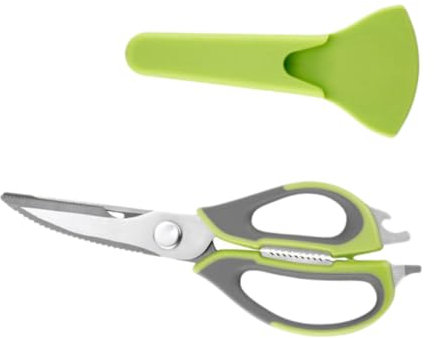 Cabilock Edelstahlschere Küchenhelfer Multifunktionale Geflügelschere Aus Rostfreiem Stahl Für Fleisch Und Hähnchen Mit Rutschfreiem Griff Und Magnetischer Abdeckung