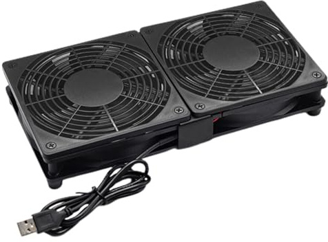 Router Cooling Fan - Usb Powered Silent Pc Cooling Fan, High Airflow Cooling Case Fan | Portable Laptop Cooler, For dy Pc TV Box Game Console Computer Cabinet Strong Airflow Heat Dissipation