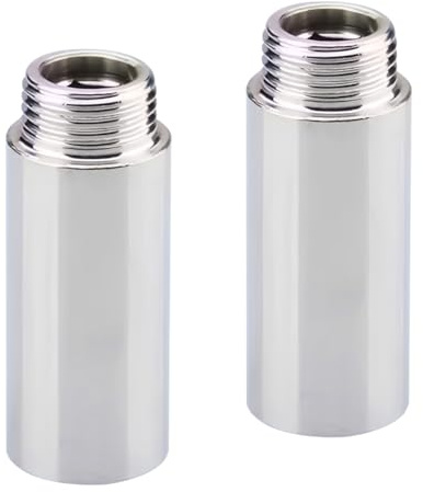 2 pièces de rallonge de robinet 1/2 x 90 mm, 1/2 IF x 1/2 EF, raccord d'eau G1/2, raccord fileté DN15, rallonge de pomme de douche pour robinets, vannes d'angle, pommes de douche