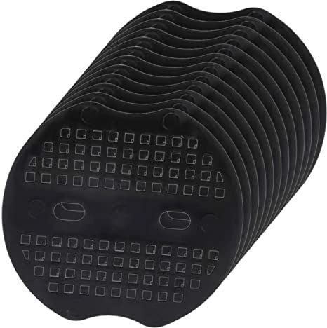TOYANDONA Grapas para Jardín y Césped 40 Piezas 6.8x6.5 Cm Negras para Anclaje de Malla Antihierbas y Fijación de Telas, Suministros Agrícolas para Uso en Exteriores y Jardinería