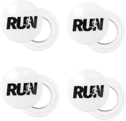 Tinoaly 4 Pares de Clips Magnéticos para Dorsales Carrera, Portadors Carrera Broches Tableros Dorsales Maratón Imanes de Fijación para Corredores