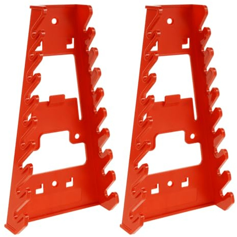 Didiseaon Organizador De Llaves Fijas Para Panel Perforado Soporte De Herramientas De Plástico Para Montaje En Pared 2 Unidades Para Taller Garaje Y Almacenamiento De Piezas