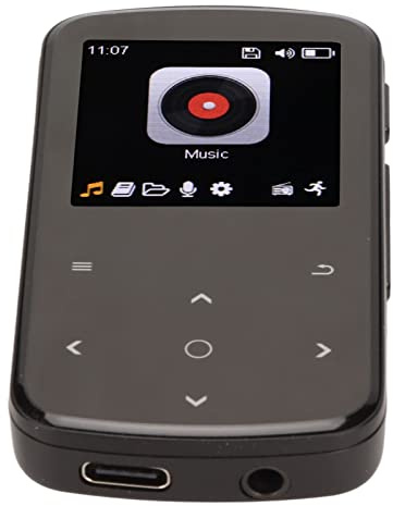 CFTGIW M9 Sport Lettore MP3 Multifunzione Smart Touch Control HiFi Lossless Sound Mini Clamp/Holder Posteriore Lettore MP3 32GB Esperienza Distruttiva qualità Immersiva Sport Sincroni (16GB)