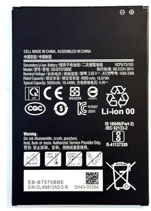 EB-BT575BBE GH43-05039A Laptop Battery Replacement for Samsung Galaxy Tab Active 3 Galaxy Tab Active 3 8.0 Galaxy Tab Active 3 8.0 2020 SM-T570 SM-T575 SM-T575N Series(3.85V 18.87Wh)