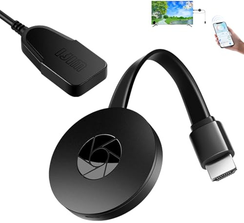 Chromecast, dispositivo Chromecast para TV, adaptador de pantalla inalámbrico WiFi, adaptador de pantalla HDMI inalámbrico 4K para TV, compatible con Android/iOS/Windows/Mac/proyector