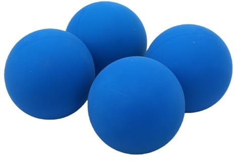 AMONIDA Squashbollar Gummi Träningsset med Hög Elasticitet för Alla Nivåer 4 St 6 Cm Blå