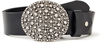 MGM Damen Gürtel 950-7512, Gr. 85, Schwarz (Schwarz)