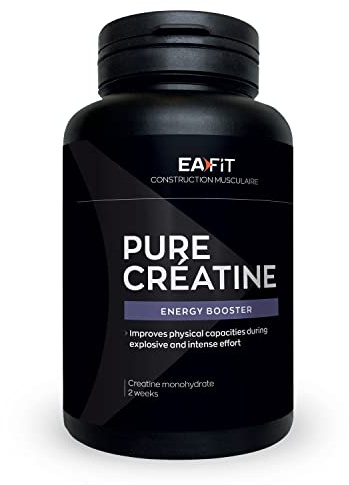 PURE CRÉATINE - Créatine Monohydrate - Prise de Masse Musculaire - Performance et Récupération Musculaire - 90 gélules