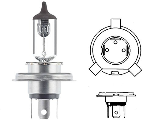 HELLA Halogène Ampoule - H4 - High Wattage only for offroad applications - 12V - 100/90W - Type de culot de l’ampoule: P43t-38 - Boîte - Quantité: 1 - 8GJ 002 525-203