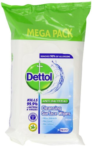 Dettol Anti Bacterial Cleansing Surface Wipes - 576 Large Wipes (72 x 8)
