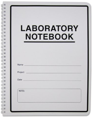 BookFactory Student Lab Notebook (Scientific Grid Format) - Standard No Carbon Copies 8.5'' x 11'', 100 Pages [Wire-O Bound] (Made in USA)