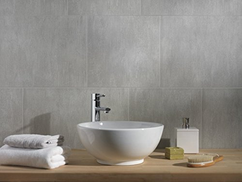 Swish Marbrex Moonstone Large Tile Effect Wall Panels Bathroom Ceiling Cladding (6, Large Tile)