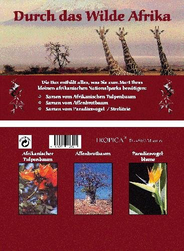 Mini-Gewächshaus - Durch das wilde Afrika - mit Samen vom Tulpenbaum, Affenbrotbaum und Strelitzie