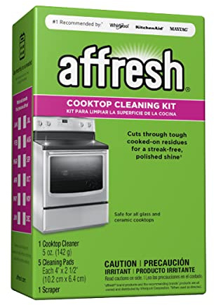 Affresh W11042470 Reinigungsset (Kochfeld-Reiniger, Schaber und Scheuerpads)
