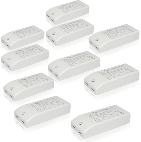 LOWENERGIE LED Driver Power Supply Transformer, 12w 240V - DC 12V, for Light Strips, LED Bulbs and Ring Doorbell (10)