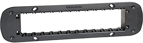 Bticino K4706 - Soporte para Montaje de interruptores, desviadores, inversores y protección Transparente incluida en el Paquete, Serie Living Now, 6 módulos