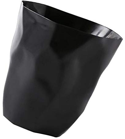 LOVIVER Kreativ Abfalleimer, Büro Mülleimer, Abfalleimer Kreativer Papierkorb, Großer Papierkorb für Büro, Küche& Schlafzimmer, Papiermülleimer, Schwarz groß