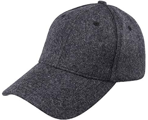 Gisdanchz Casquette Baseball Femme Gris Foncé Lanie, Visor Casquettes Hommes Hiver Casquette Chaude Sport Golf Running Homme, Winter Wool Baseball Cap Gris Foncé