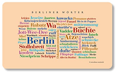 Frühstücksbrettchen Berliner Wörter