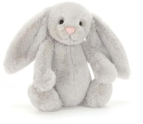 Jellycat Bashful Silver Bunny Medium - L9cm x L:12cm x H:31cm