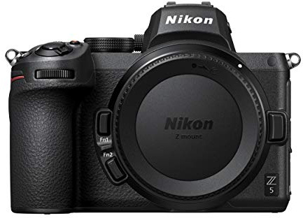 Nikon Z5 Body Mirrorless Camera (273-point Hybrid AF, 5-axis in-body optical image stabilisation, 4K movies, Dual card slots), VOA040AE (Renewed)