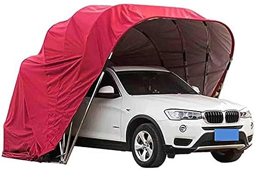 Fully Automatic Heavy Duty Car Tent, Large Huge Folding Carport Garage, Stainless Steel Waterproof Car Umbrella, Portable Cold-Proof Carport, for Outdoor, Camping, Grey