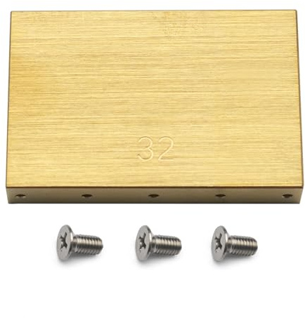 SAPHUE Altezza Sustain blocco in ottone per sistema tremolo 50x8MM Fit FR Special tremolo System Bridge (32 mm)