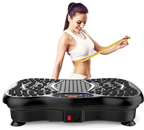 RIEJIN Piattaforma Vibrante for Palestra Domestica, tavola Vibrante for Esercizi for Il Fitness, Macchina Vibrante for Allenamento Completo del Corpo con Altoparlante Wireless Bluetooth