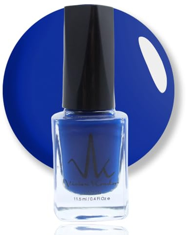 Cobalt Blue Classic Nail Polish Quick Drying Nail Varnish Long lasting No UV Need Vegan Nail Polish