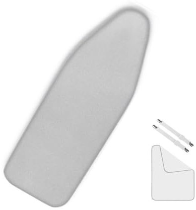 ISAVIA Silber Bügelbrettbezug 90x30cm 110x35cm 120x40cm Ersatzbügeltischbezug Mit Kordelzug，Baumwolle Bügelbezug Für Dampfbügeleisen，Bügelunterlage Bügeltuch(36x13/90x30cm)